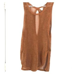 H&M copper knitted tunic